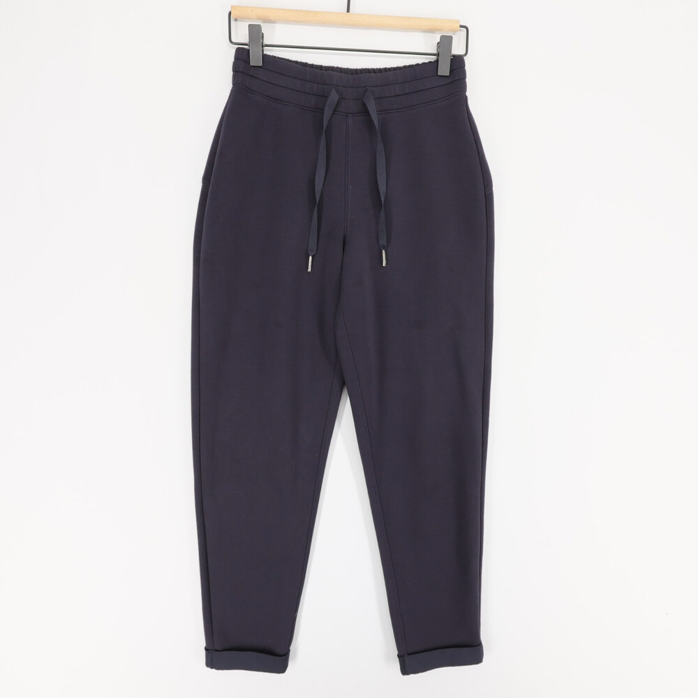 Spanx AirEssentials Tapered Pants Womens XS Blue Drawstring Athleisure Lounge